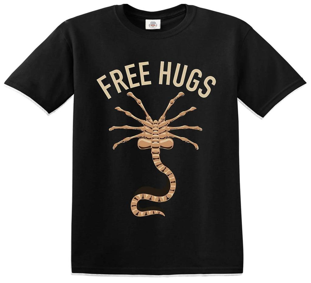 Alien Facehugger Free Hugs Xenomorph Kid's And Mens 100% Cotton T-shirt Mens Tees Top Joke Gift Tee Top
