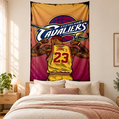Arazzo Cleveland Cavaliers alta qualità per decorare pareti di soggiorno, camera da letto, dormitorio, ideale come wall art per camera da letto o regalo di Natale