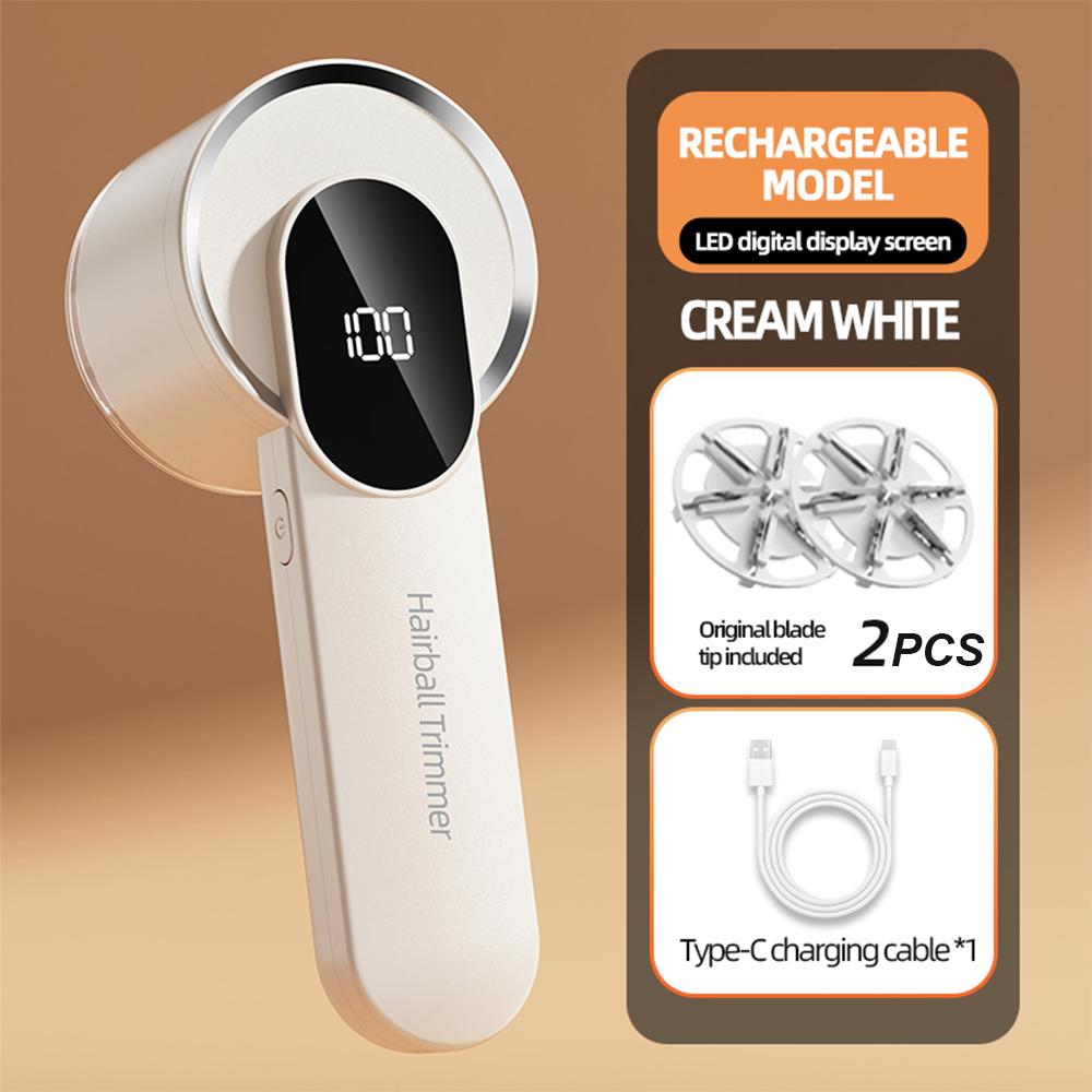 Hair Ball Trimmer Fabric Shaver Lint Remover Upgraded 6 Blade Design Fuzz Shaver Rechargeable for Travel Home Type C Charging