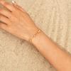 Exquisite Zircon Bowknot Stainless Steel Bracelet 18K Gold Plated Wrist Chain Fashion Party Waterproof Jewelry for Women Girl
