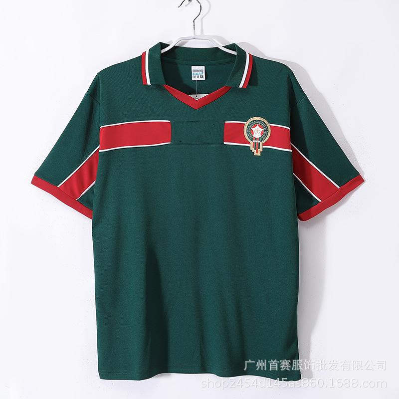 Wholesale 1998 Morocco Vintage Jerseys Home and Away 1996 Nigeria Football Jerseys Mexico National Team S