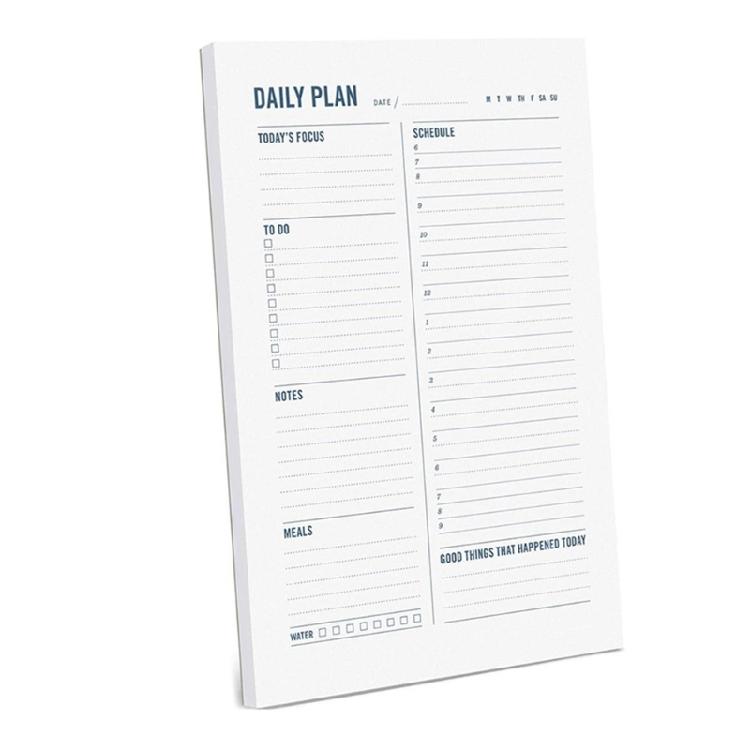 

Professional Meal Workout Planner Notepads 60 Sheets Daily Planner Fitness Workout Journal Reading Tracking Notebook