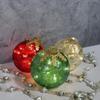 Polyethylene Glycolbattery Operated Shatterproof Plastic Christmas Ornament PEG Texture for Table Festival Decors