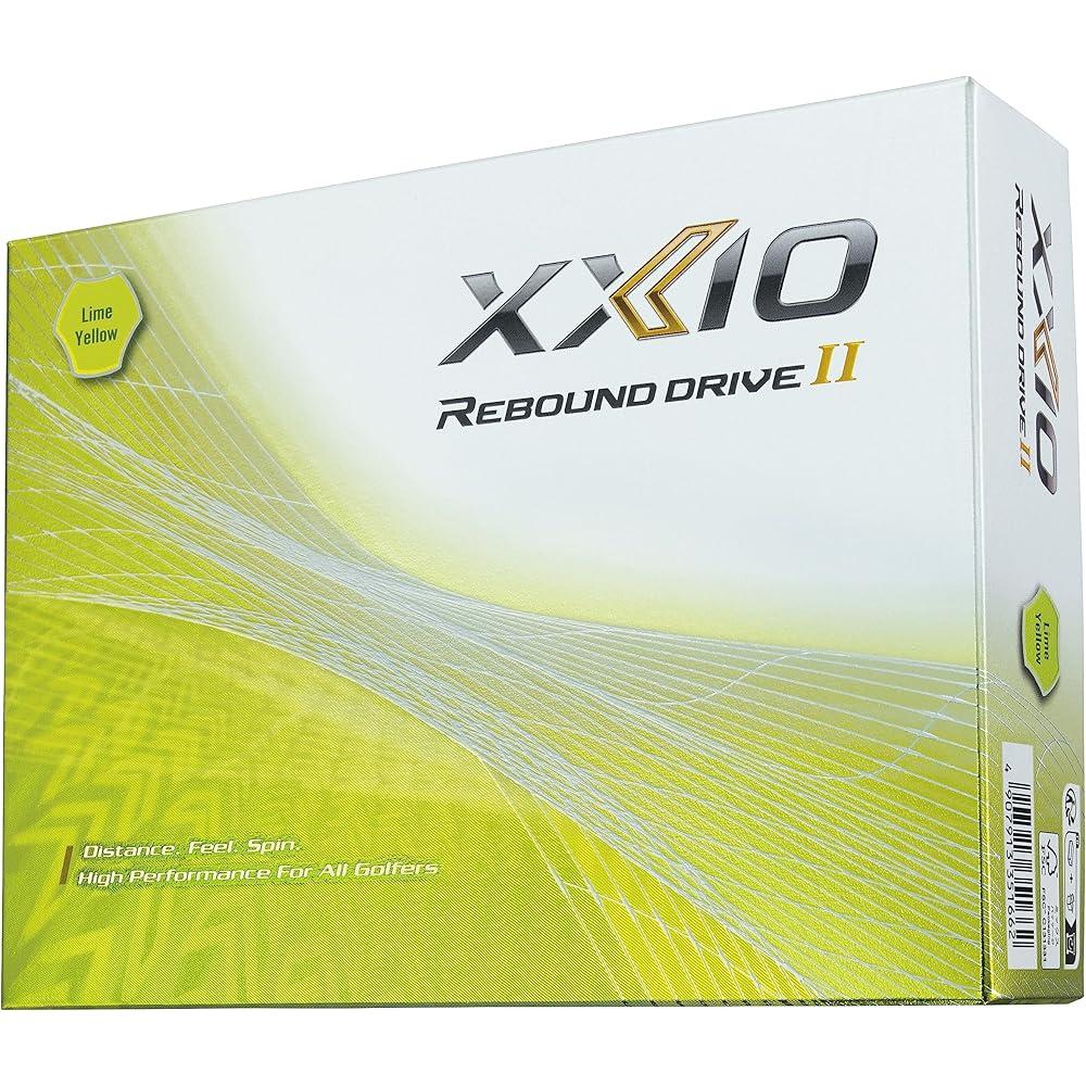 Dunlop XXIO Rebound Drive 2 Golfbälle 12er Pack Limettengelb