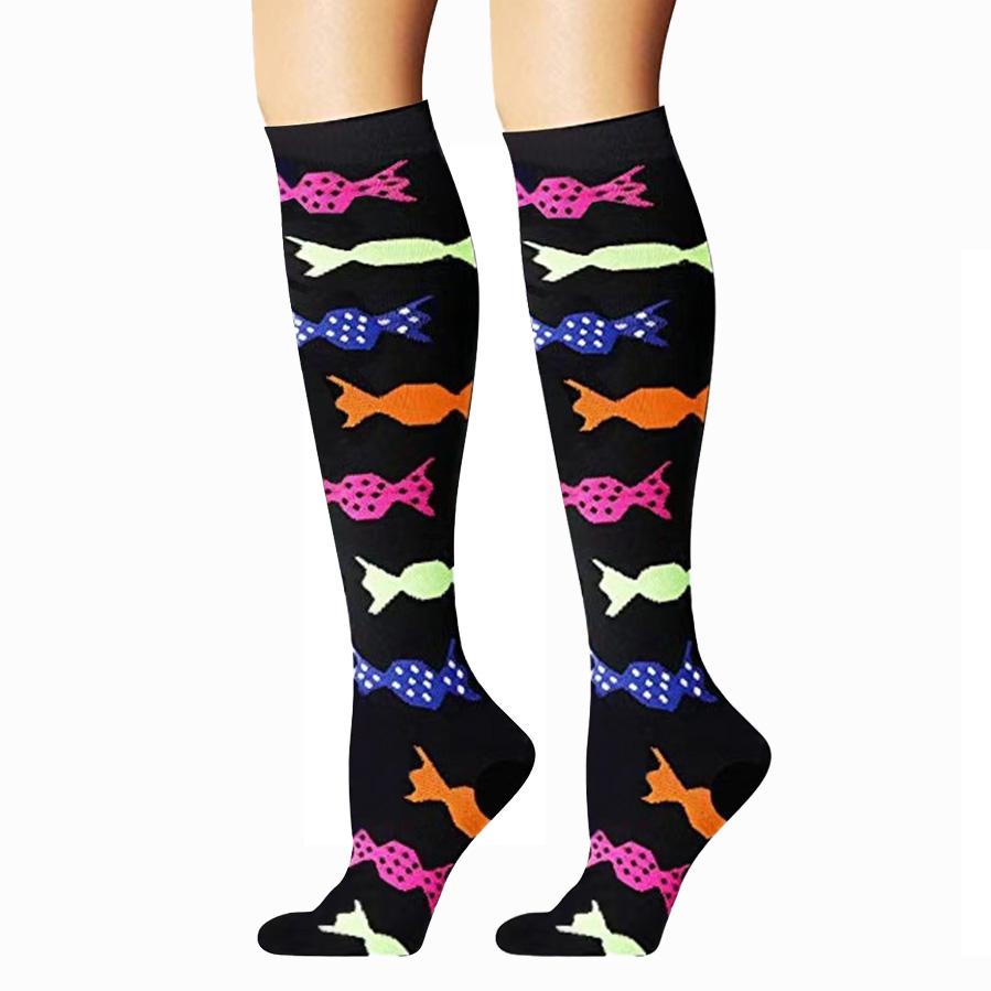 Pánské Dámské Ponožky Kompresní Ponožky Elastické Sportovní Krásné Nohy Sestra Punčochy Běh Lezení Cyklistika Let Cvičení