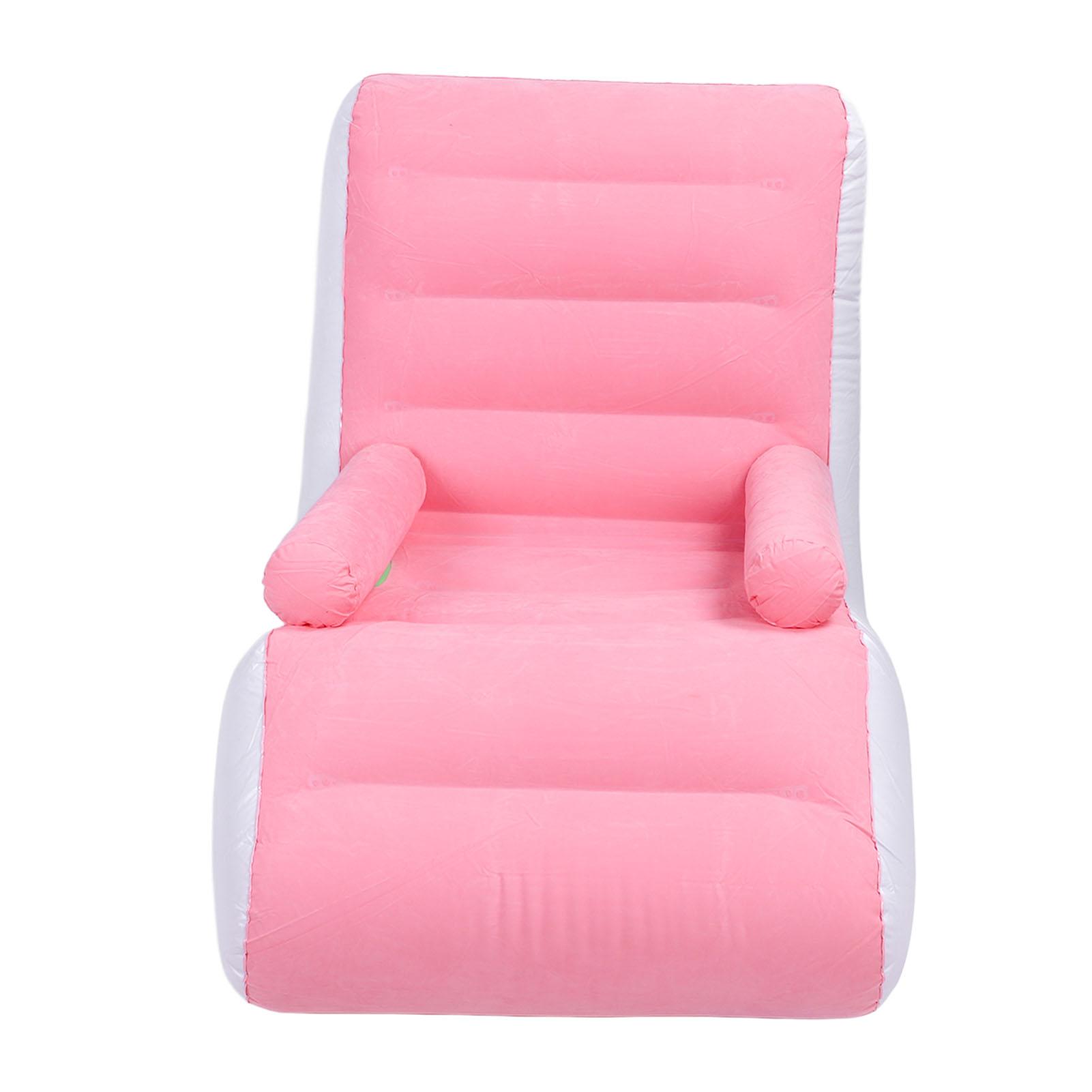 

Надувний диван ергономічний S-подібний портативний м який з покриттям флок надувний диван для дому подорожей