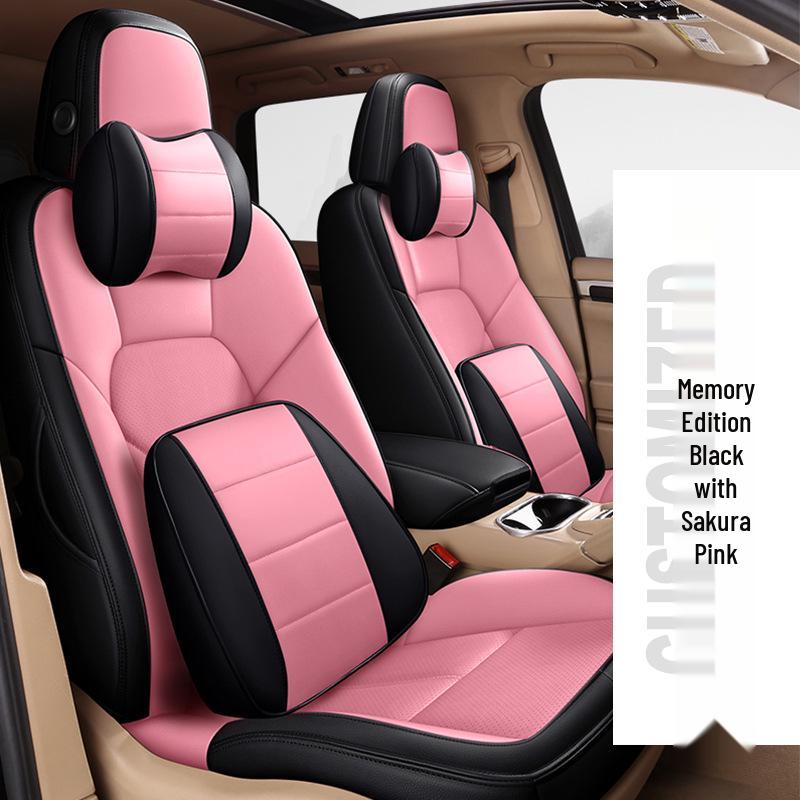 Full Coverage Genuine Leather Seat Cushion for BMW 5 Series and Porsche Cayenne
