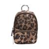 Überall Markenlogo D-Ring Design Geldbörse Nano Damen Geldbörse Leopard Walnuss-Braun LU9DE8S-1