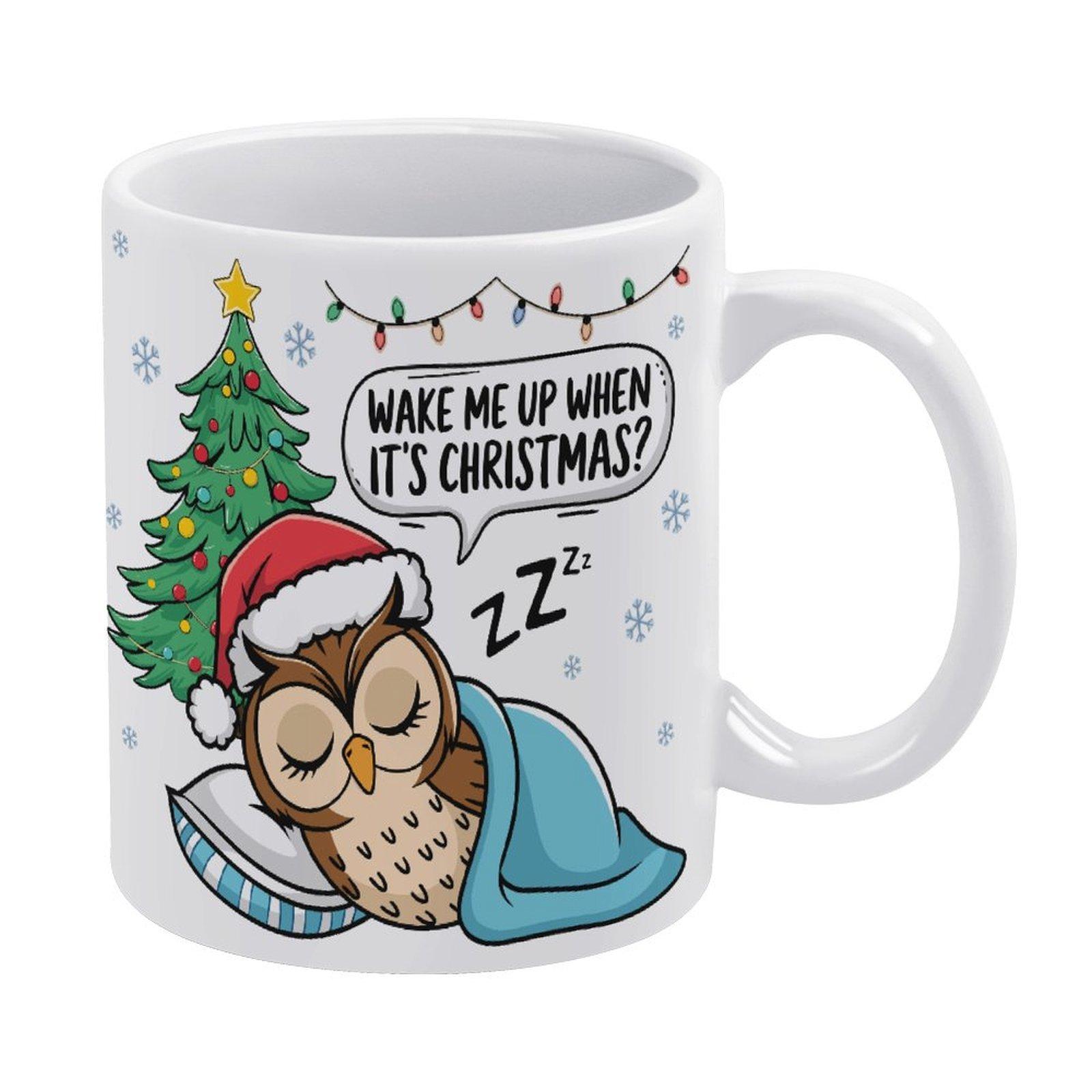 

1pc 11oz blank ceramic coffee mug, double-sided printed cup for everyday beverages, smooth glaze, clean white look, suitable for gifting белый