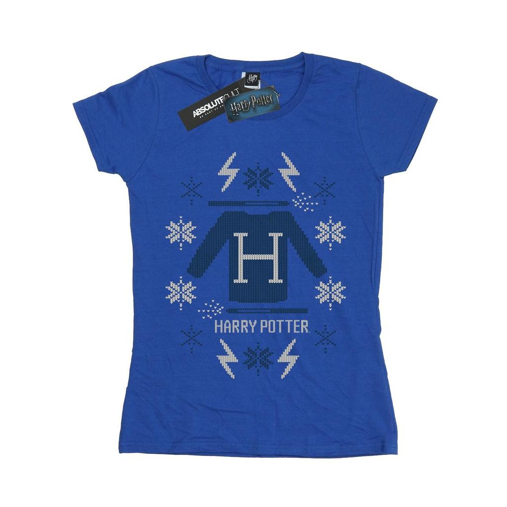 Harry Potter Womens/Ladies Christmas Knit Cotton T-Shirt