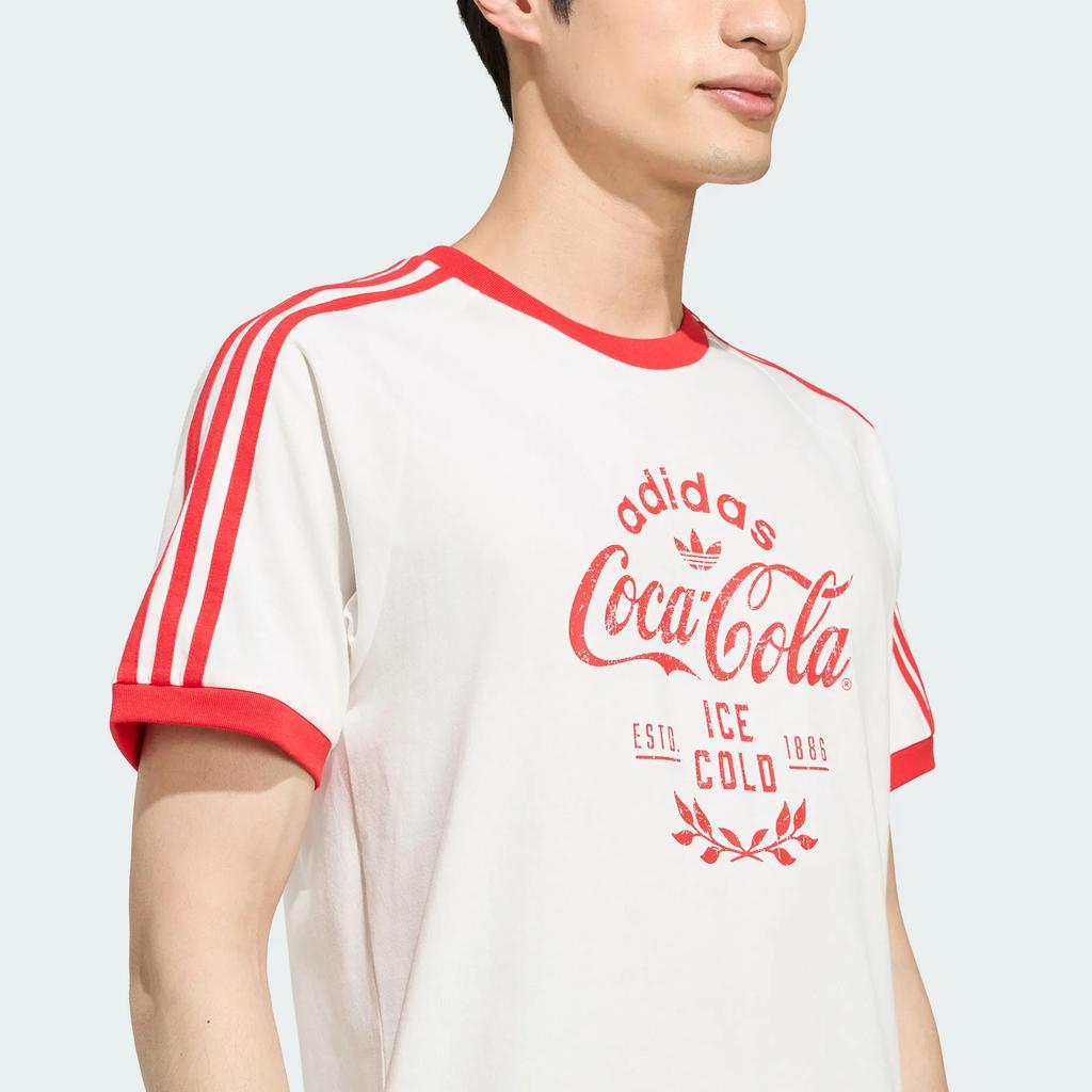 adidas T-shirt Morbida Originale Coca Cola Classic da Uomo Top KY2114