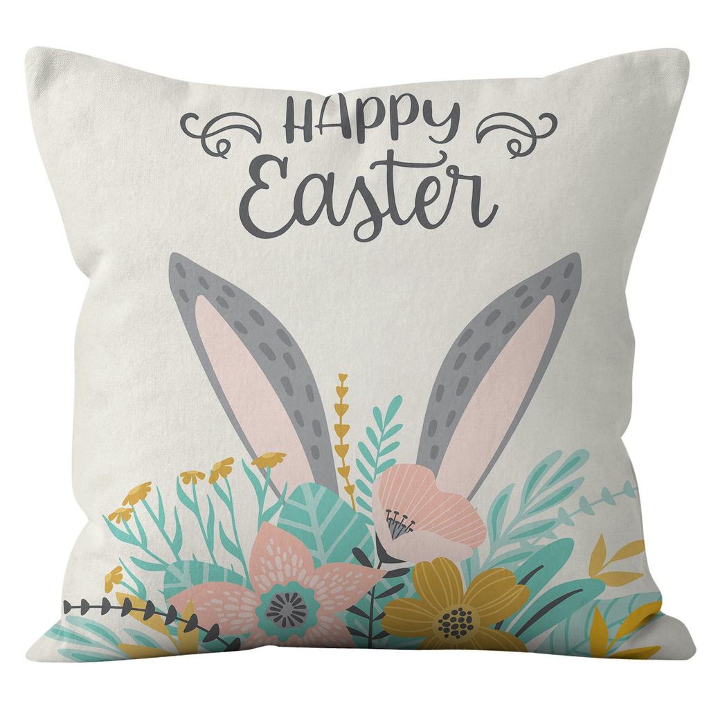 Easter Bunny Pillow Cover Home Pillow Cover