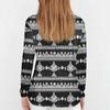 Women's  Loose Casual Flower Printed Round Neck Long Sleeved T Shirt Top Pullover Long Sleeved Sweatshirt