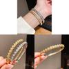 Copper Zirconia Fan Shaped Bracelet Elegant Geometric Jewelry For Fashion Ol