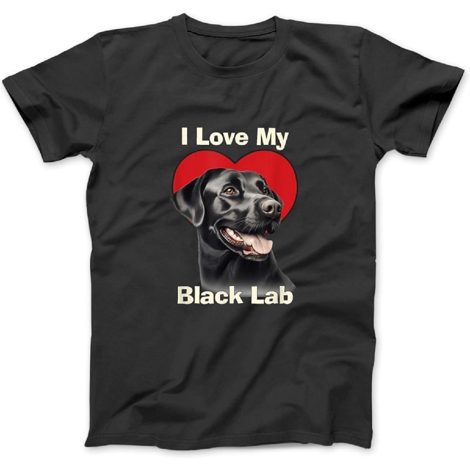 Я люблю своего черного лабрадора Щенка Черного Лабрадора Ретривера Футболка Свитшот Худи для Мужчин Женщин Детей Сделано в Канаде S