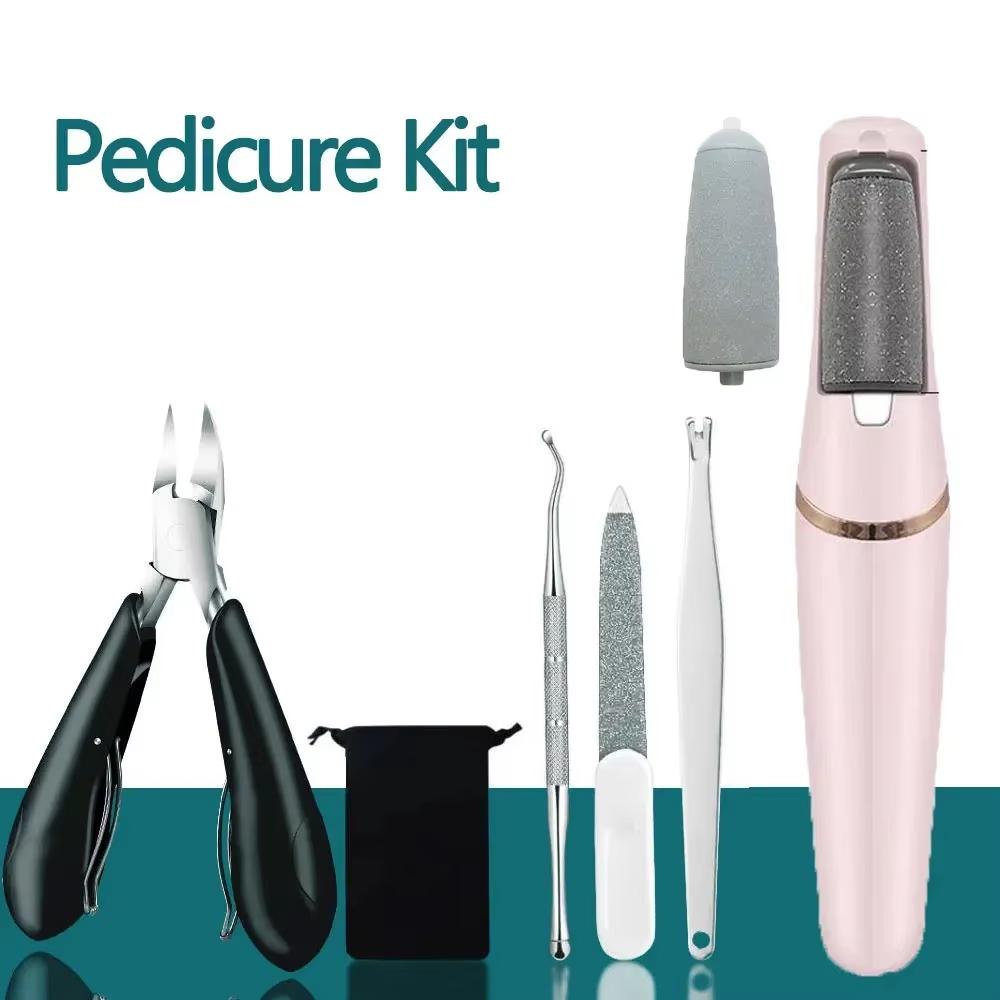 Electric Foot File Callus Remover Dead Skin Removal Pedicure Tools for Hard Cracked Dry Skin Pedicure Feet Care Heel Cleaning