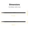 Donner Drumsticks, Set of 2, 5A Maple Wood, Practice Pad, Snare Drum, Percussion Sticks, with Storage Case, Black, Christmas, Birthday Gift