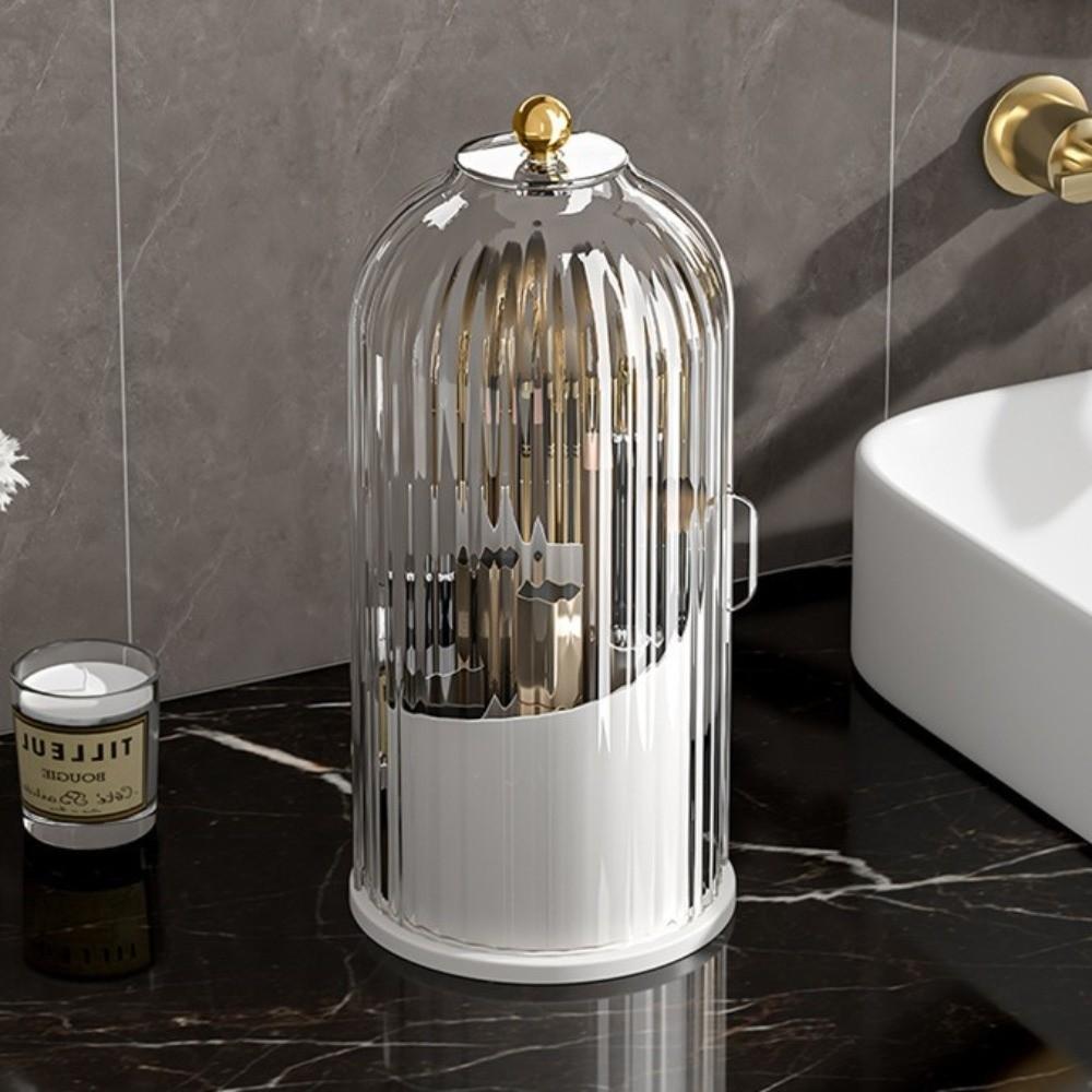 Dustproof Makeup Brush Holder With Lid Large Capacity Eyebrow Pencil Storage Box  Office