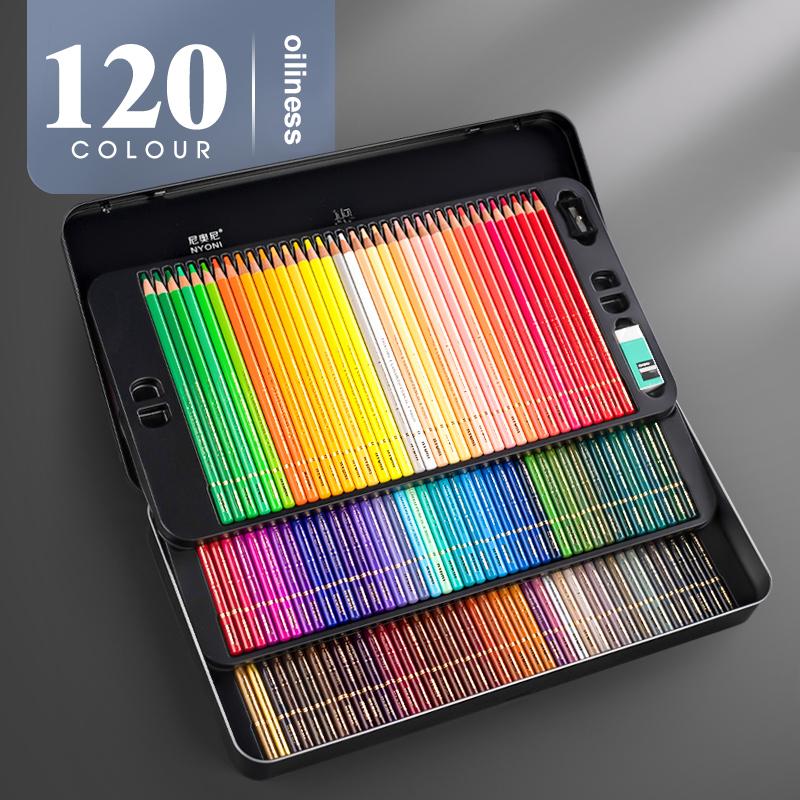 

24-180 цветов масляные цветные карандаши водорастворимые карандаши с деревянной ручкой набор для рисования и эскизов