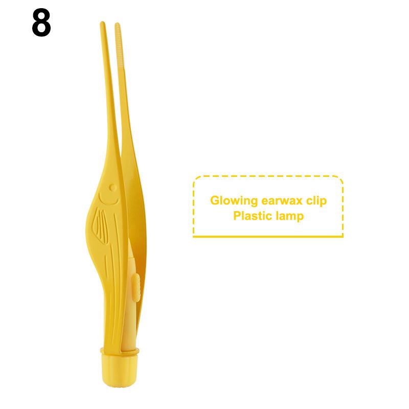 Baby Ohrreiniger Pinzette Weiche Ohrstäbchen LED Taschenlampe Ohrenschmalz Curette Picker Ohrreinigungswerkzeug Ohrenschmalz Ausgraben Entfernen Ohrstöpsel Set