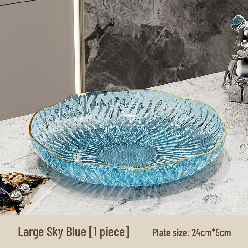 High-Value Transparent PET Fruit Plate for Living Room Snacks