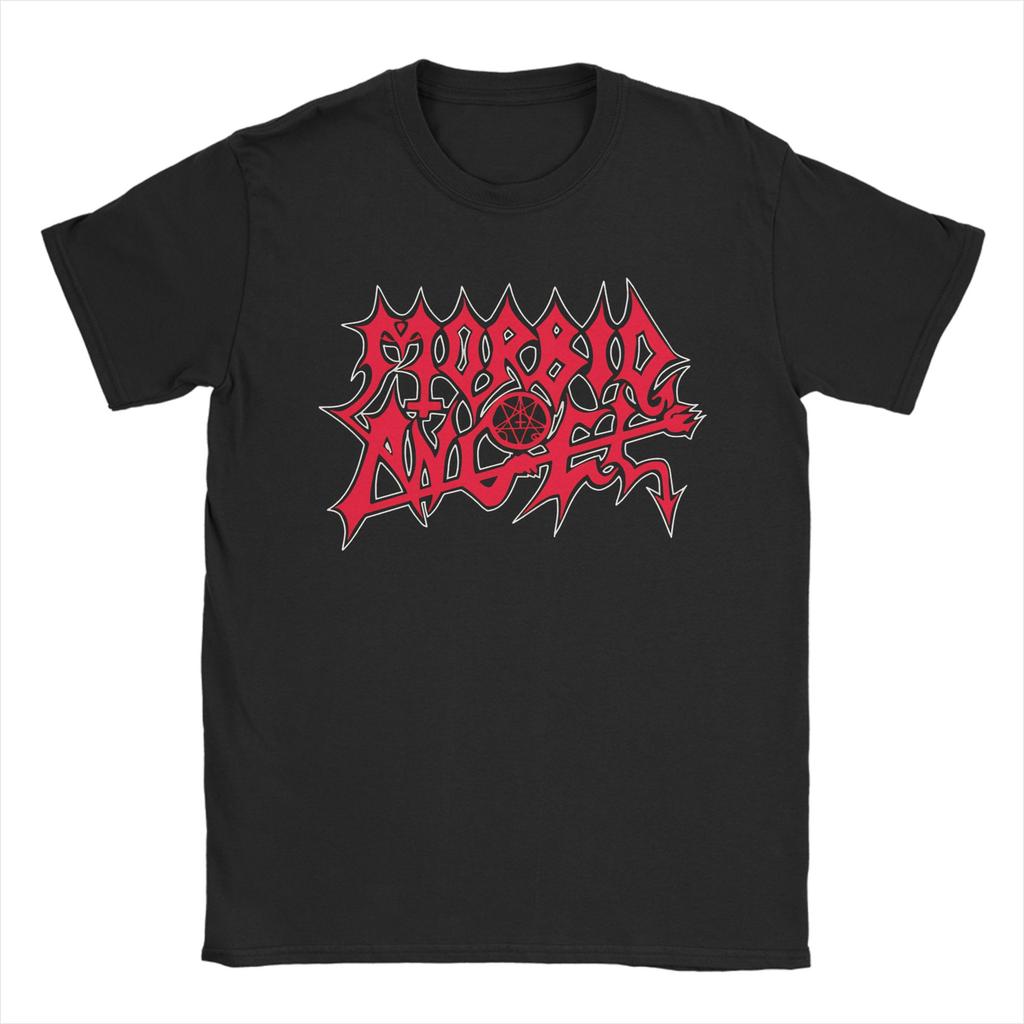 Morbid Angel Band Men T Shirts  Novelty Tee Shirt Short Sleeve Crewneck TShirts 100 Cotton Summer Tops