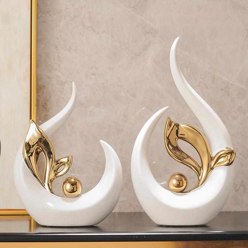 Smooth Sailing Ship Wine Cabinet Ornament Set - Luxurious Home & Office Decor