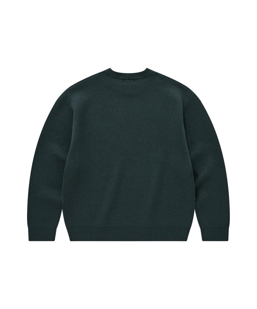 COVERNAT Arch Logo Knit Teal Green
