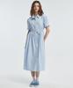 MANAVIS7 Pure Shirt Dress [Blue]
