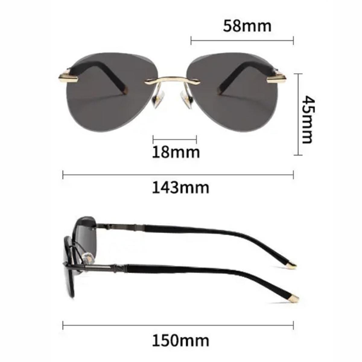 Солнцезащитные очки Explosions Trimmed без оправы Trend Мужские солнцезащитные очки — фото 7