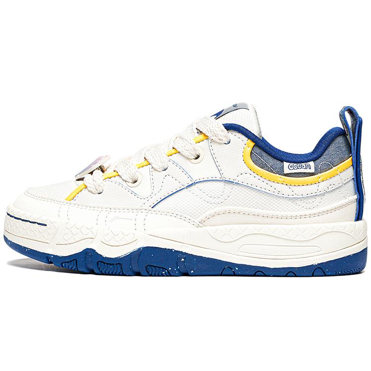 

Li Ning CF Tracing, Reputation 3 Cushioning, Wear Resistant Low top Sports Casual Shoes Women s White Blue AGLT198-1 36