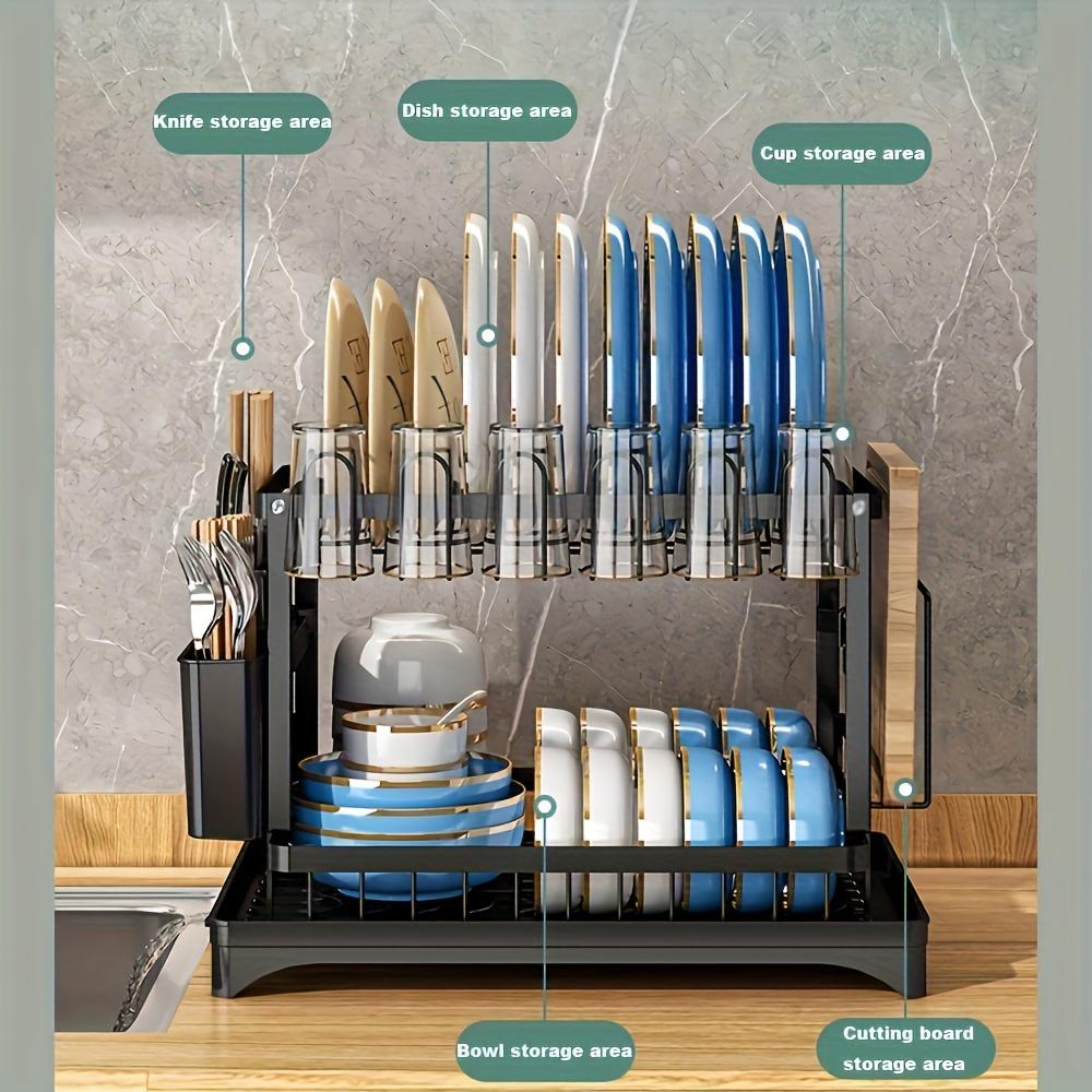 1 шт. двухслойная полка для посуды — фото 3