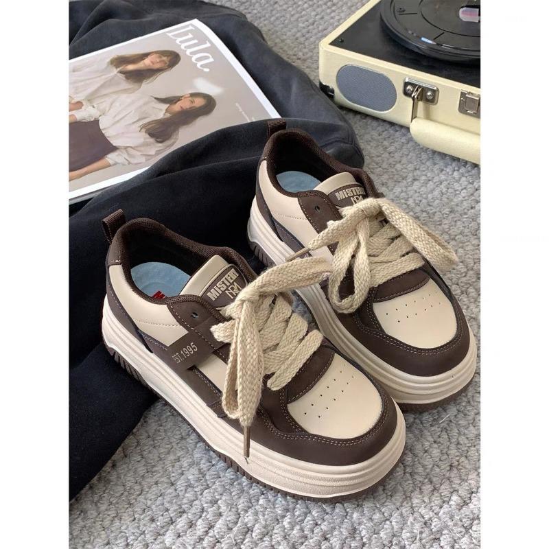 

Melad thick baseplate shoes women s new spring and autumn breathable versatile shoes women s shoes heightening casual sports shoes 38 хаки