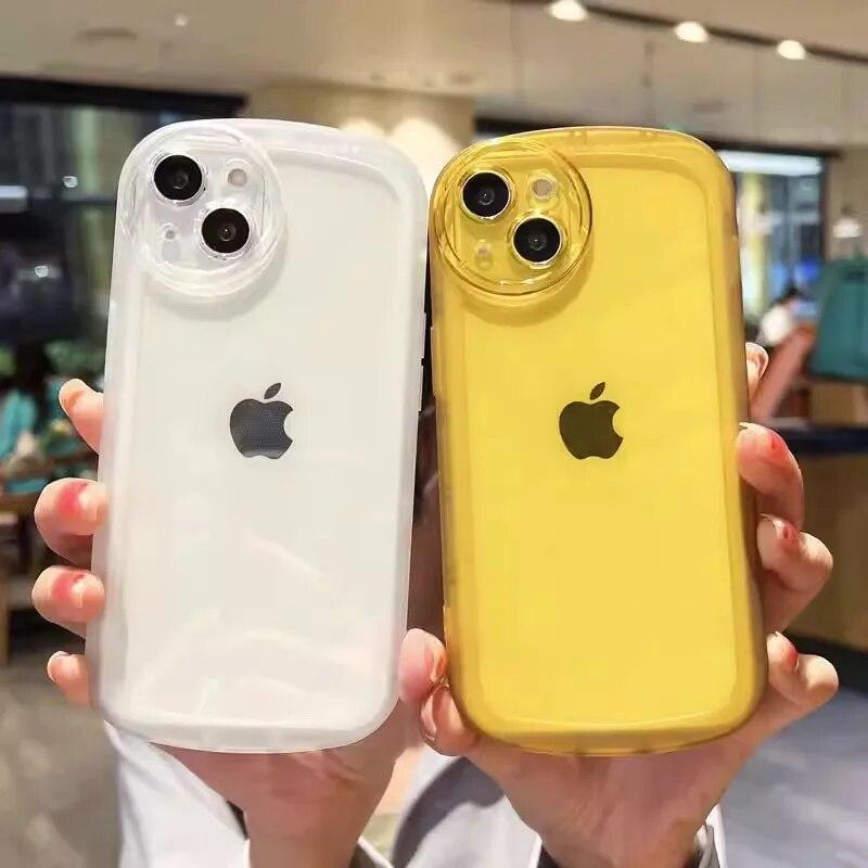 Suitable for iPhone 13 12 11 14 15 Pro Max XS XR X 14 Pro 11 Transparent Drop Protection Case 7 8 Plus Soft Case New