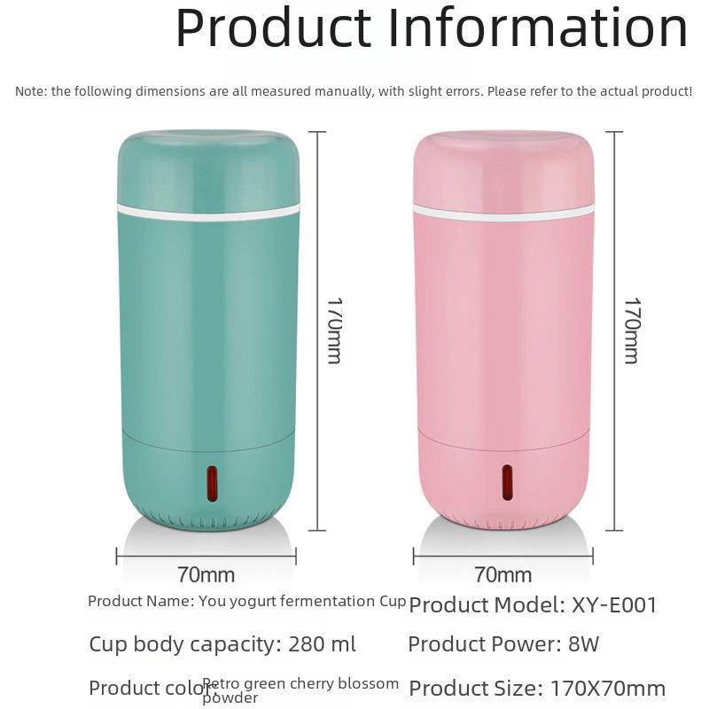 Dual Voltage Portable Yogurt Maker - 110V/220V, Automatic, Multi-Function, Mini Size