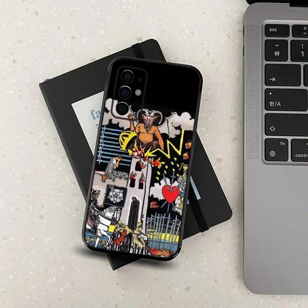 Egypt M-Mysterious Tarot Phone Case For Samsung S24,S21,S22,S23,S30,Ultra,S20,Plus,Fe,Lite,Note,10,9,5G Black Soft Cover