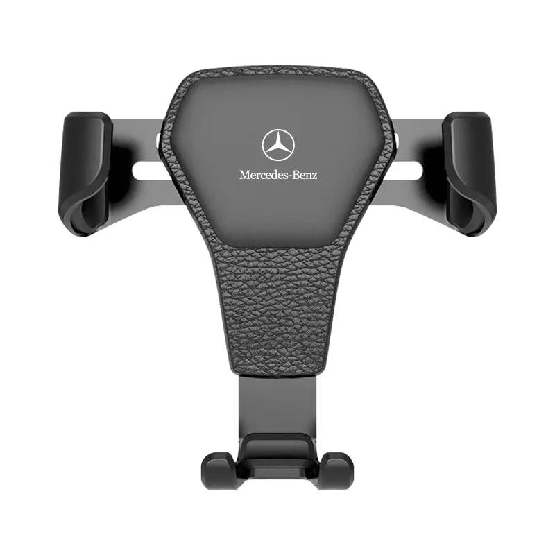 BRI4 1Pcs Gravity Car Phone Holder Air Vent Mount Cell Phone Holder Caps For Mercedes-Benz C450 C180 C200 C220 C250 C300 C400 W205
