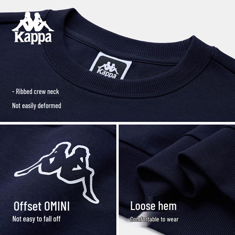Kappa Unisex Loose Fit Pullover Sweatshirt