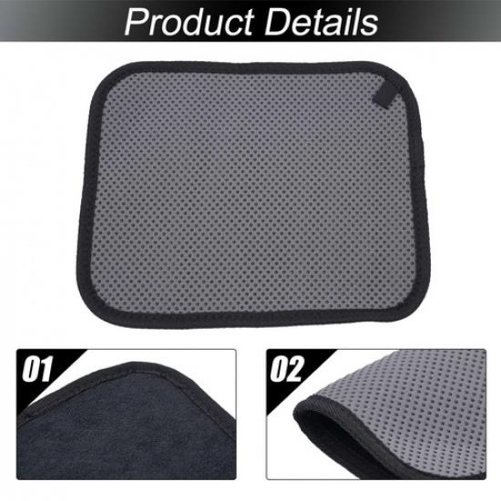 Bowling Ball Towel Cleaner Towel Anti-slip Black+Grey Epoxy Microfiber