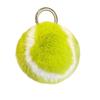 Premium Texture Tennis Keychain Fluffy PomPom Bag Charm Portable Car Ornament  Backpack Decor