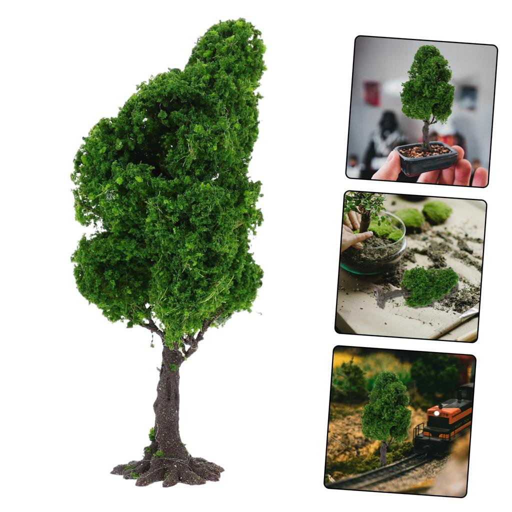 VANZACK Model Tree, 15cm, 1 Piece, for Diorama, Railway Model, Layout, Architectural Model, Scenery, Collection, Realistic, Green, Miniature Garden,