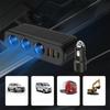 Car Charger Adapter 3 Socket Splitter with Safety Features 3 Way Car Power Outlet Adapter Upgrades for Multiple Devices