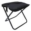 Portable Folding Camping Stool with Shoulder Strap Folding Stool Carry Bag for Hiking Fishing Picnics Black