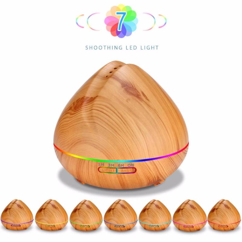 7 Color LED Remote Control Humidifier Essential Oil Diffuser Humidifier 550 ML Ultrasonic Aroma Diffuser For Home Office | Humidifiers