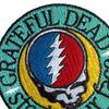 Grateful Dead Steal Your Face Woven Emblem Iron On Patch