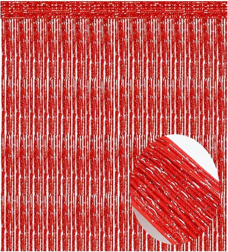 Ave Split Decorative Door String Curtain Wall Panel Fringe Window Panel Drapes Room Divider Blind Divider Tassel Screen Home 300cm*300cm