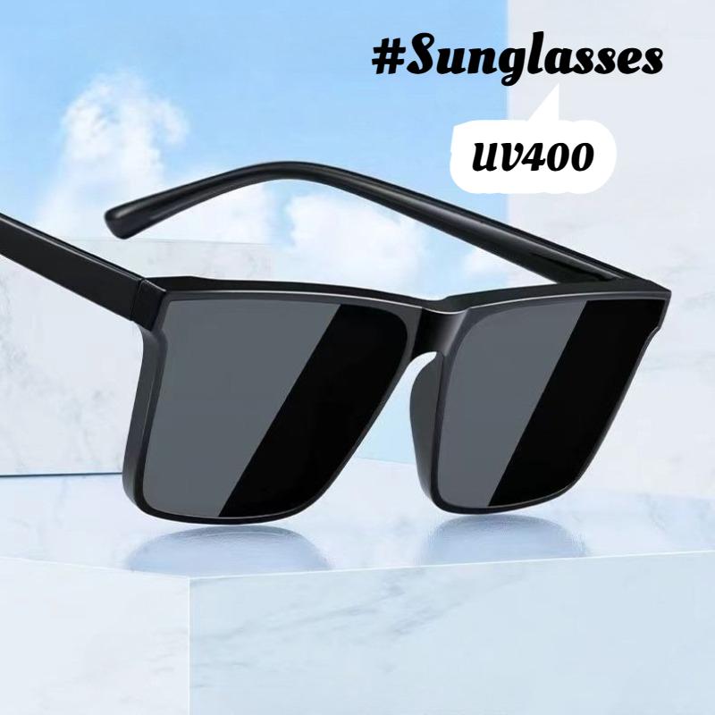 Trendy Box Sun Glasses Glasses Black Cool Male UV400 Shade Protective Eyewear Goggles for Driving and Riding Personalized UV Protection