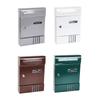 Wandmontage Briefkästen für Außen Briefkasten abschließbar Große Kapazität Minimalistisch Rostfrei Briefkasten für Büro Außentür
