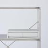 MUJI Recycled Polypropylene Small with Two White 37cm W x 26cm D x 9cm 84799679 Organizer, Wide, Small, Drawers, Gray, Approx. H,