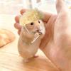 Cute Knitted Hamster Hat Wool Crochet Handmade Mini Hamster Wool Hat Adjustable Strap Decorative Hand-knitted Pet Hat